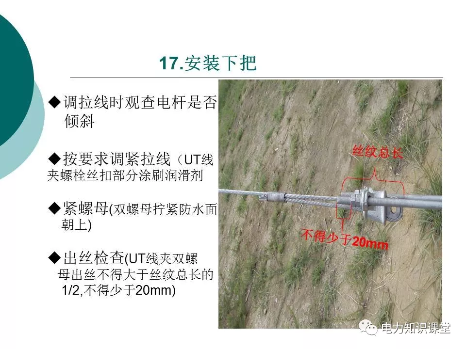 通信杆路拉线做法图解图片