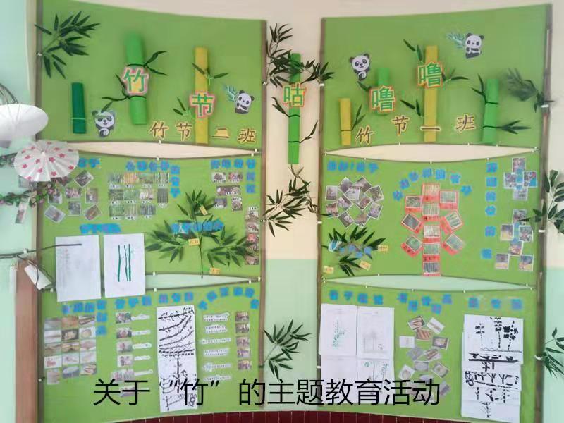 幼儿园竹子主题网络图图片