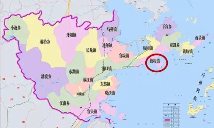 台湾连江县地图图片