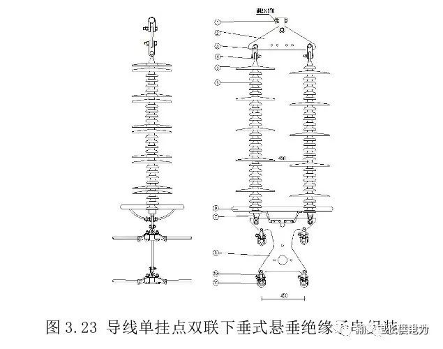 少数铁塔的导线悬垂串采用如图3.