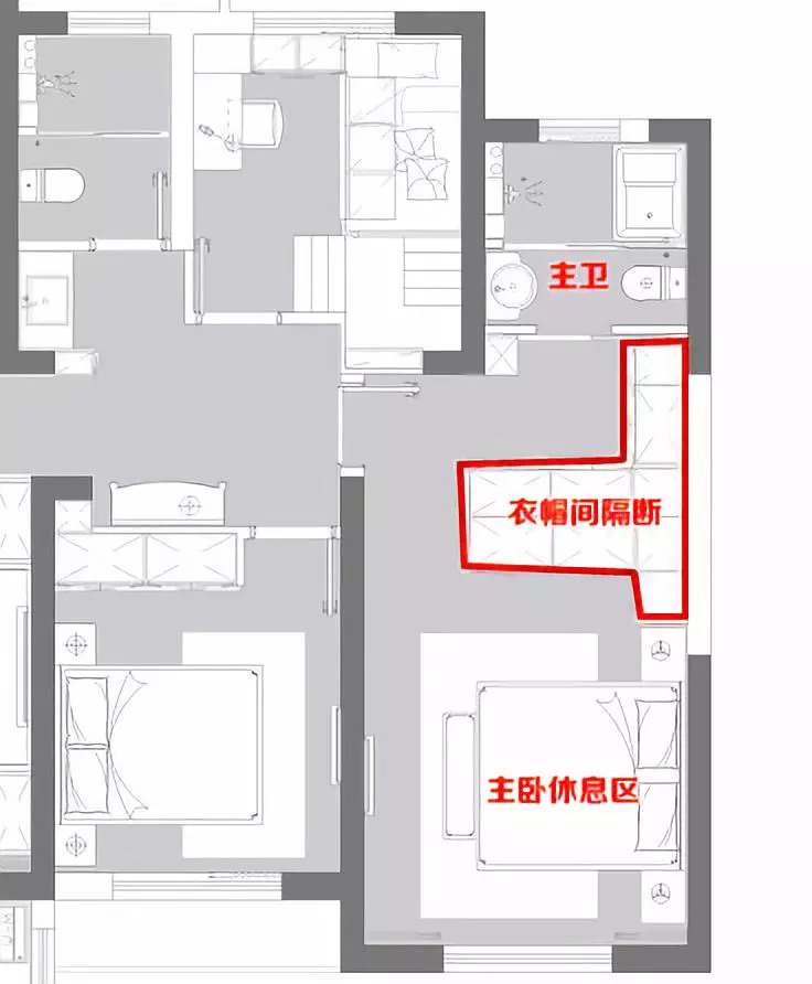 背景墙隐形门cad平面图图片