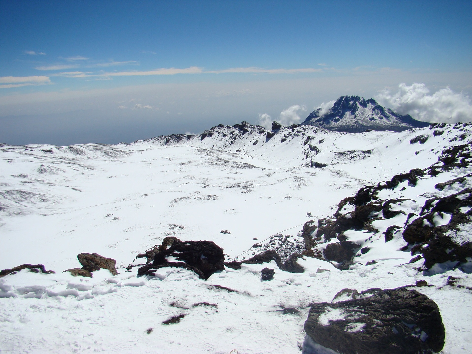 赤道雪峰乞力马扎罗山图片