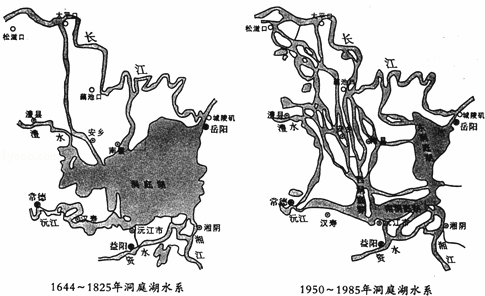 洞庭湖的不斷萎縮對於河流來說,溼地在蓄水調沙方面起著很大的作用.