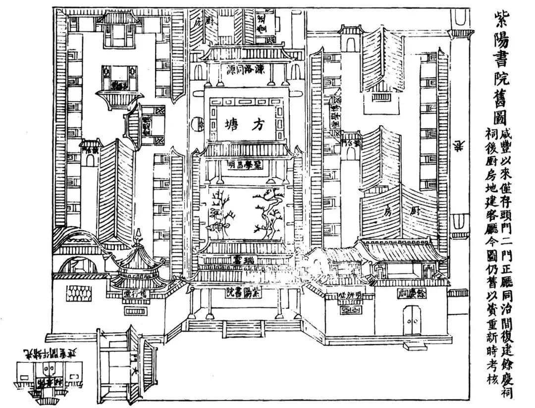 古代书院平面布局图片