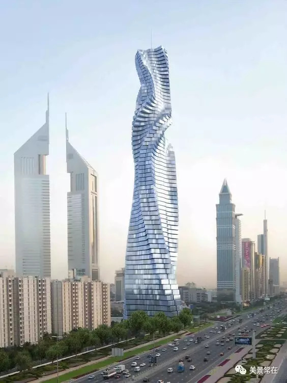 迪拜风中烛火大厦图片