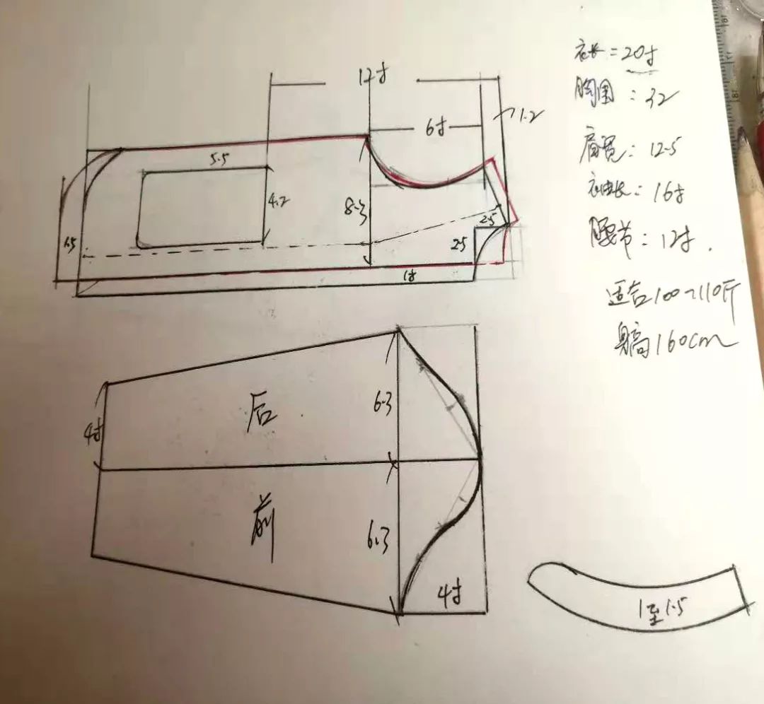 棉服的裁剪公式与图解图片