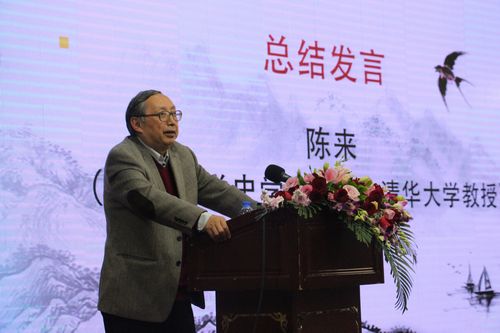 中国哲学史学会会长,清华大学国学研究院院长陈来教授作总结发言最后