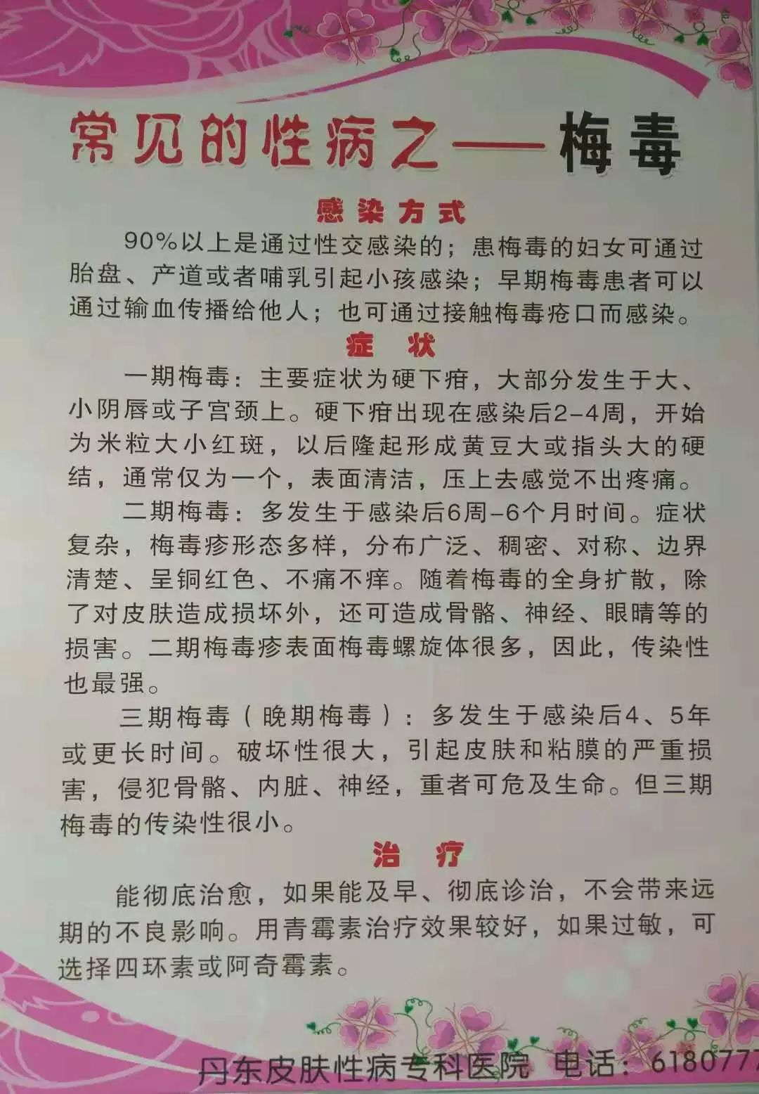 一期梅毒 治疗图片