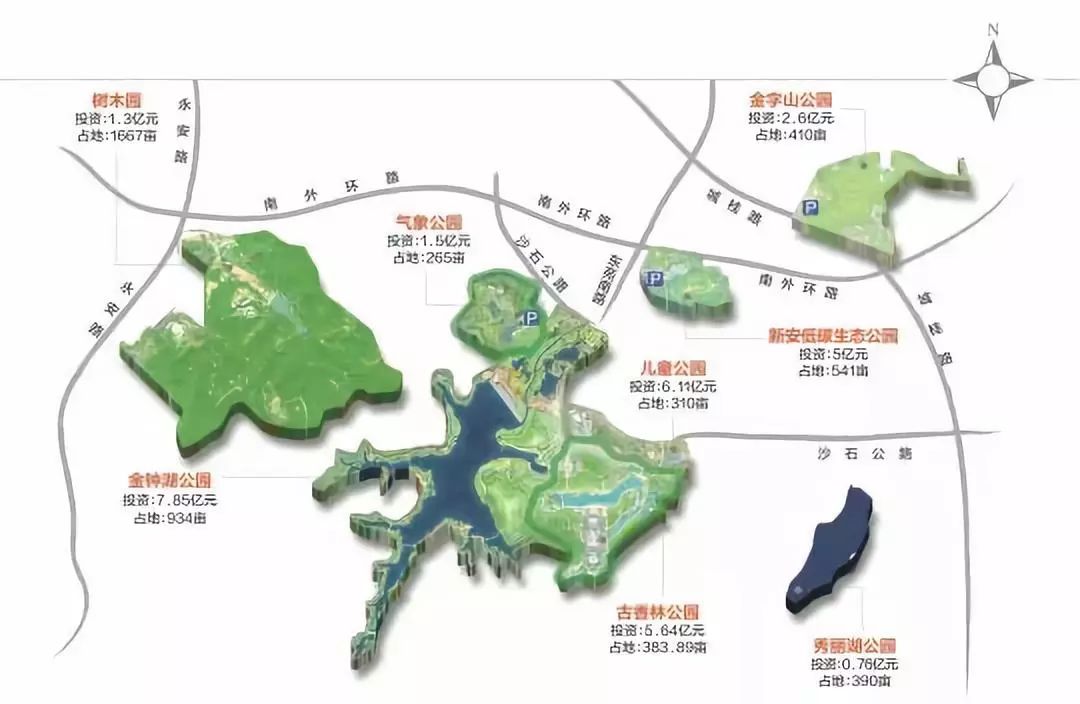 中山金钟水库地图图片