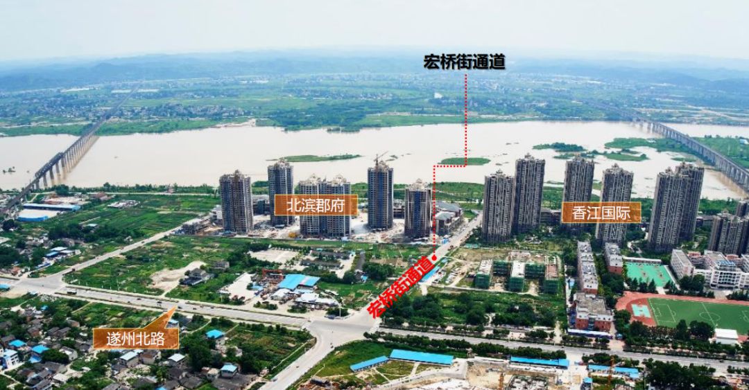 遂宁涪江六桥规划调整图片
