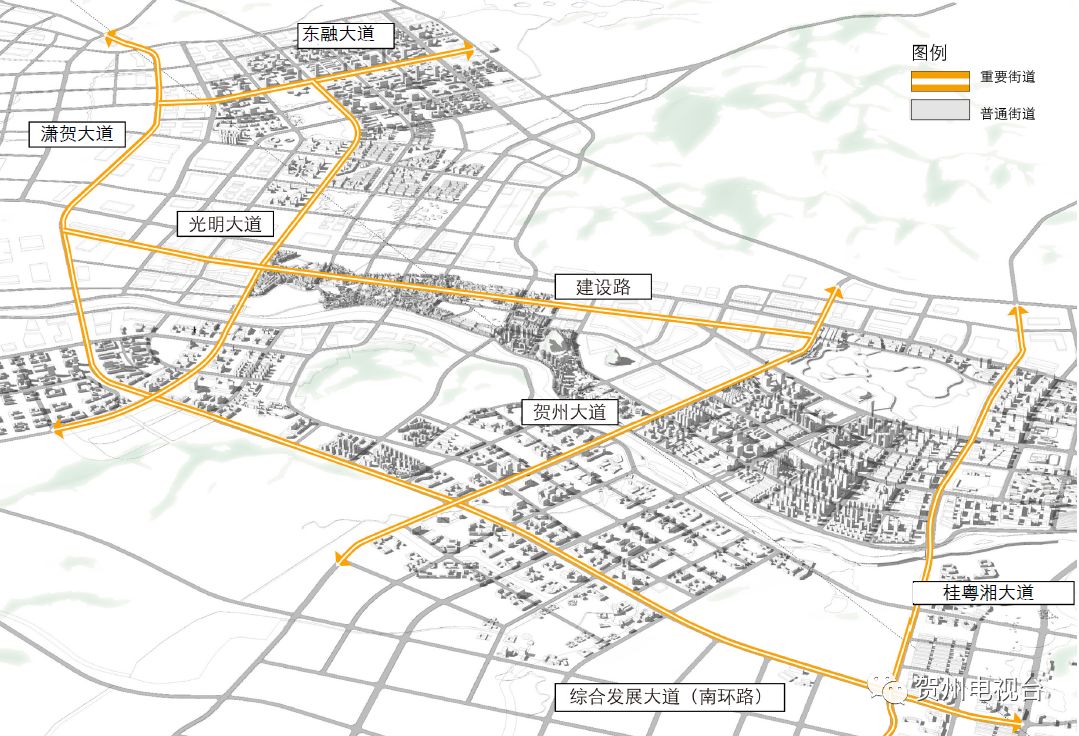 贺州市一江两岸规划图图片