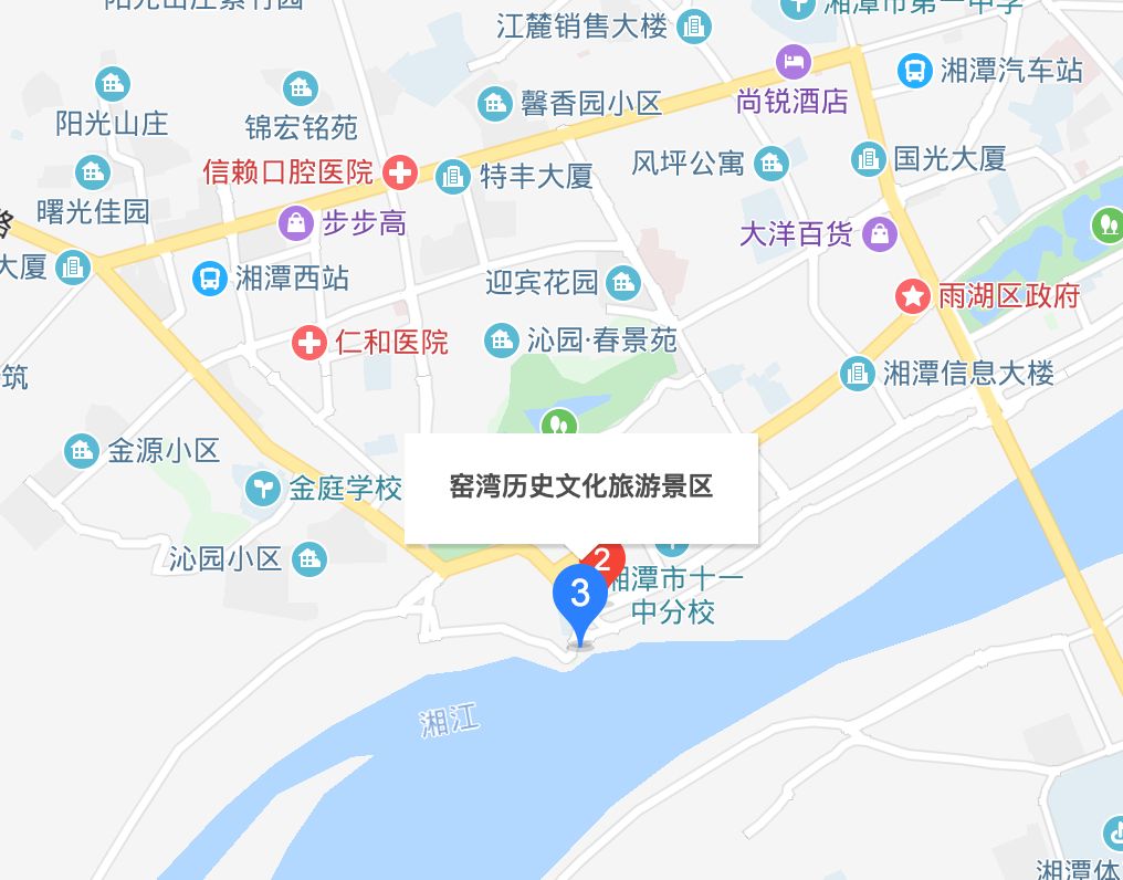 湘潭窑湾地图图片