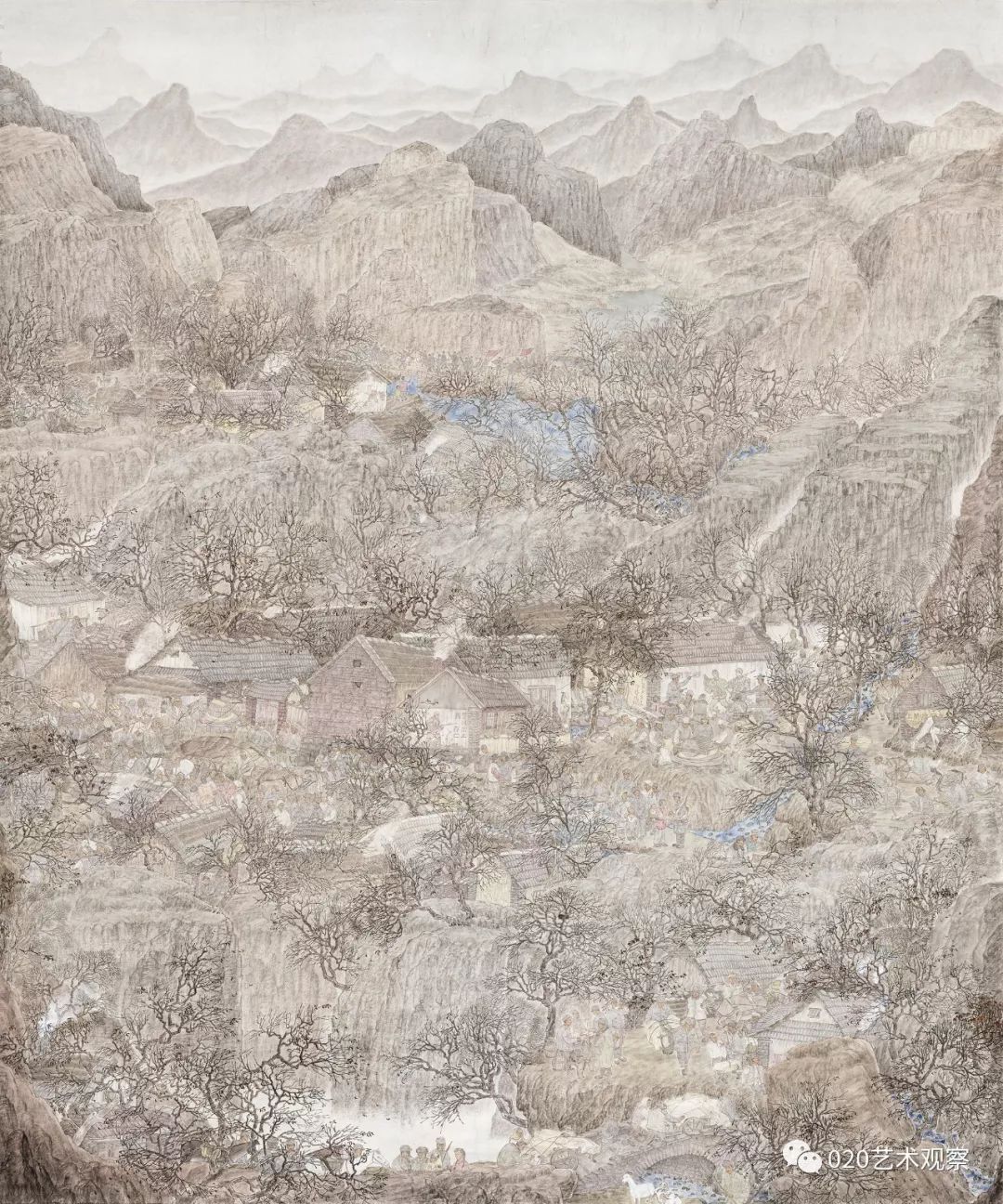 得道多助240×200cm中国画张廷波看得见动物的花园·金秋180×155cm