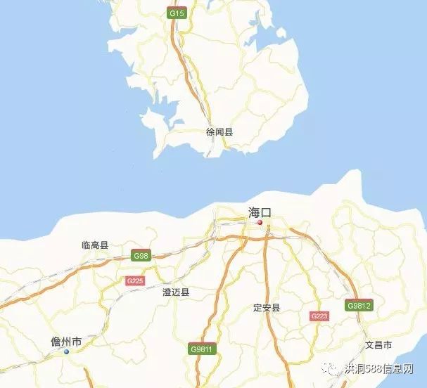 火車過瓊州海峽圖示▼瓊州海峽地處廣東省雷州半島與海南省之間,是