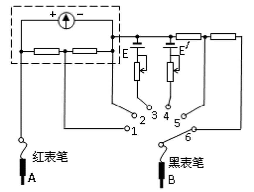 电流表内部结构电路图图片