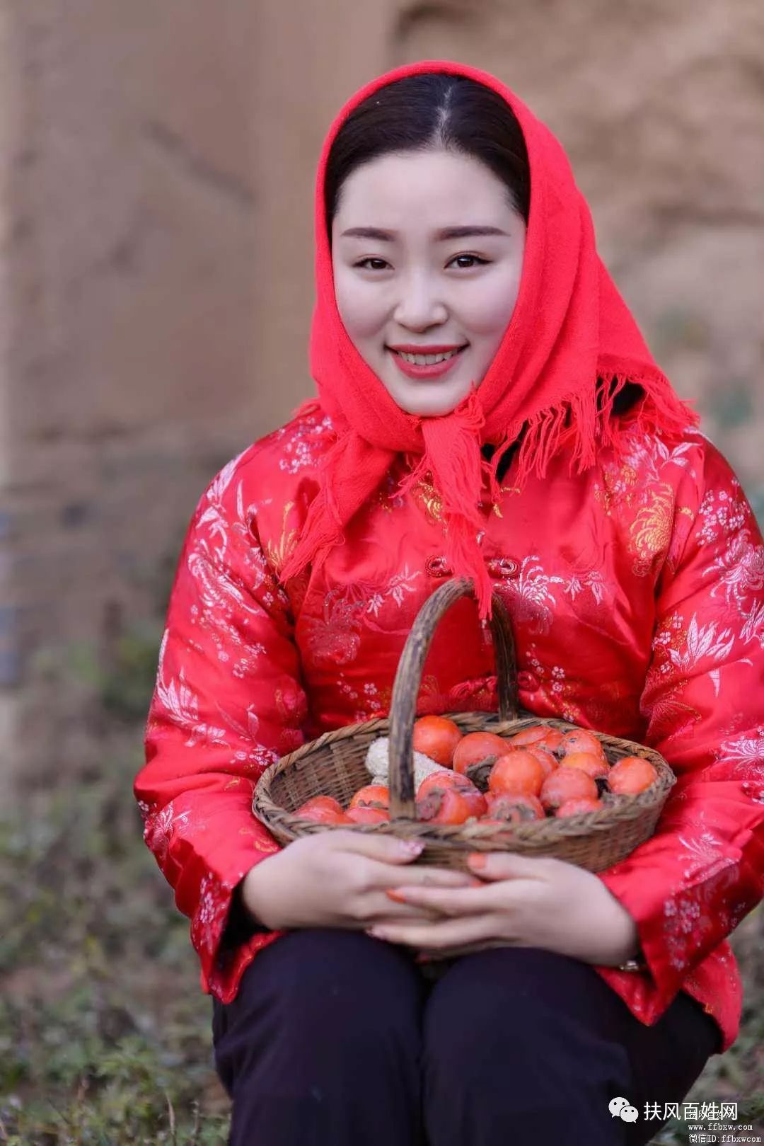 花棉袄大辫子村姑图片