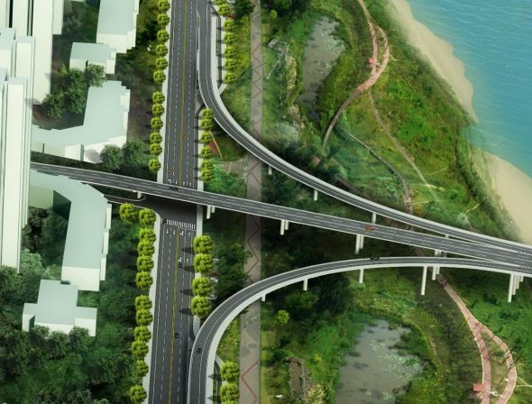 遂宁涪江六桥的规划图图片