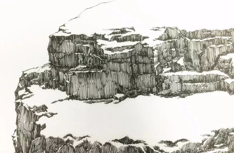 橄榄岩素描图图片
