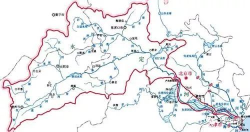 永定河流域地图图片