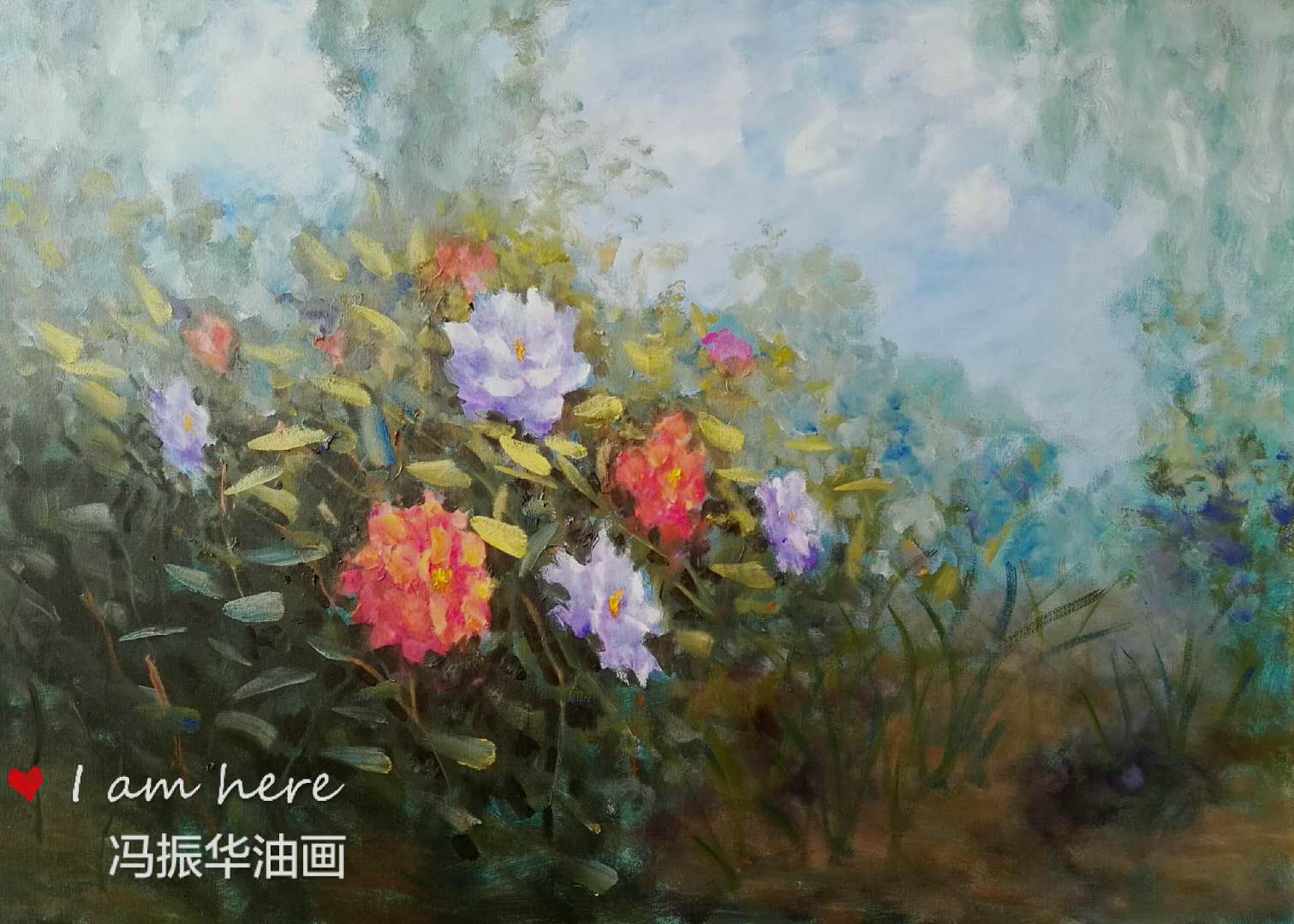 著名海派油画家冯振华2018年风景油画作品