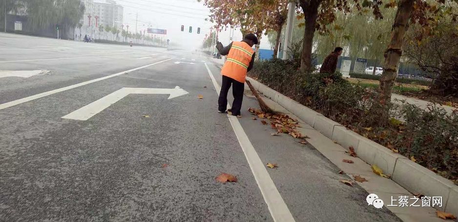 倡議落葉季上蔡這個勞動的背影火了