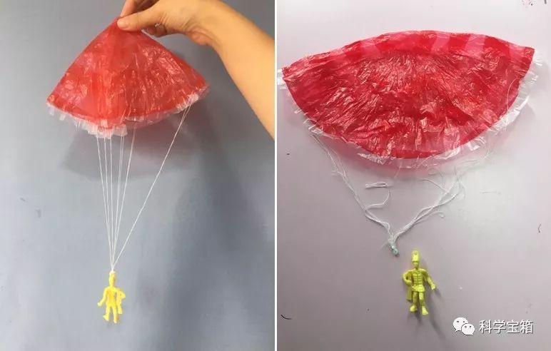 四年级降落伞制作图片