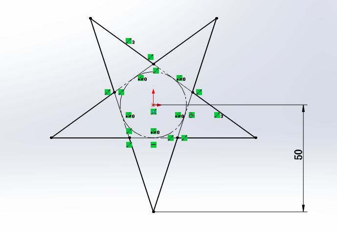用sw画一个五角星形状的弹簧