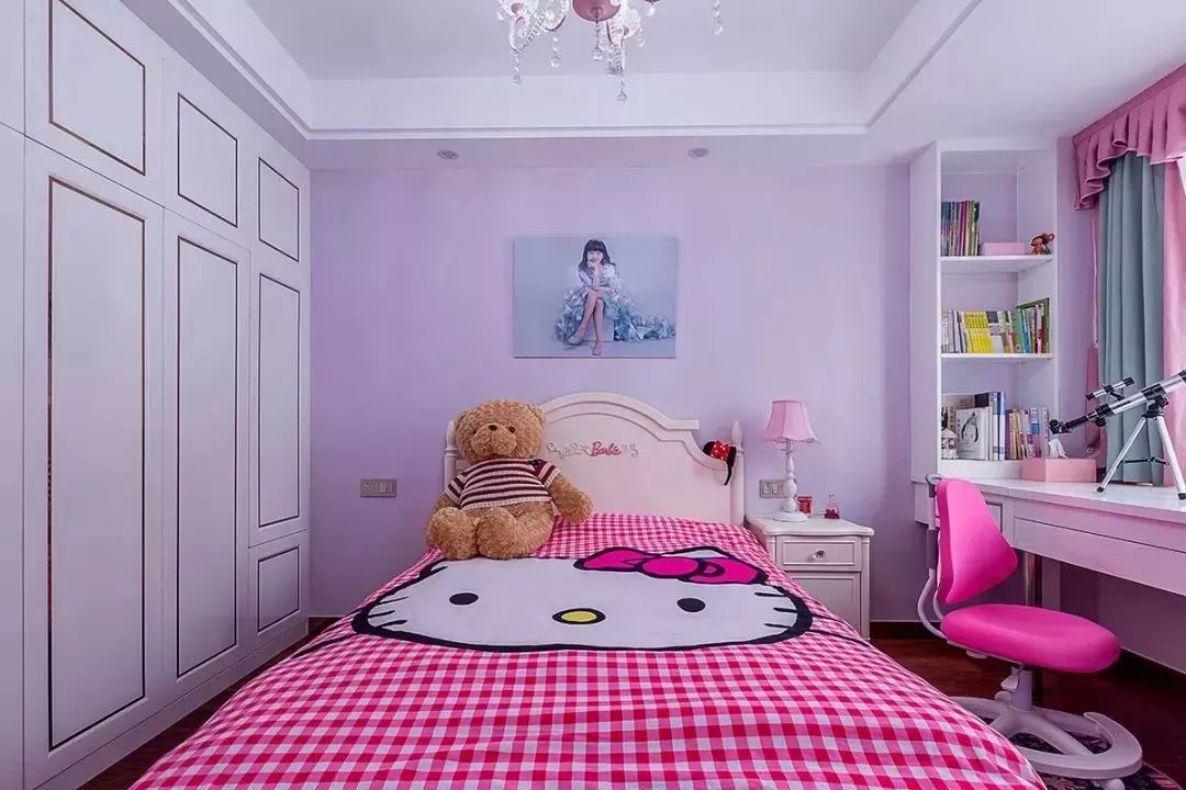 女孩子的房间 淡紫色图片