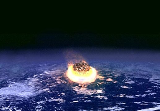 小行星撞击地球(图片来自网络)