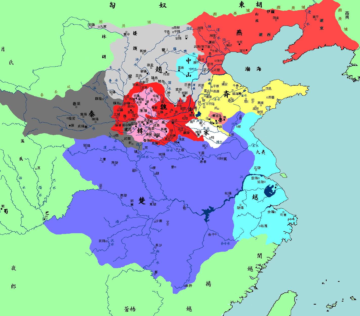 战国齐国地图图片