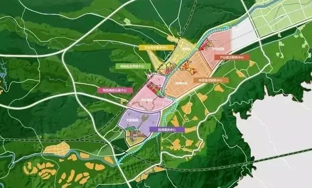 (图源 绿色蒲江)高铁新城片区位于蒲江县城西部,规划面积2