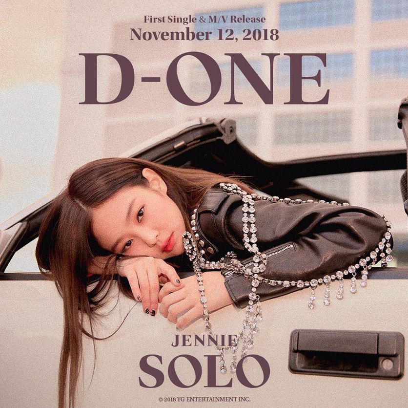 blackpink官方ins幾乎都是她讓我們回到12號也就是jennie發佈《solo》