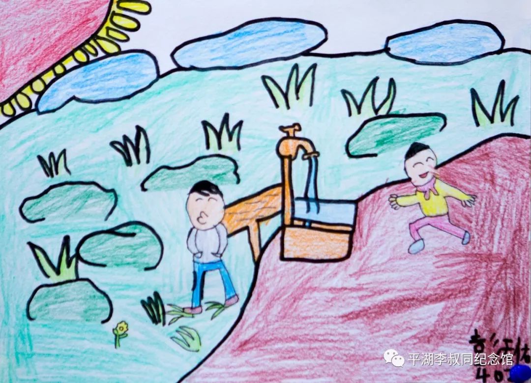 杨善洲精神绘画儿童图片