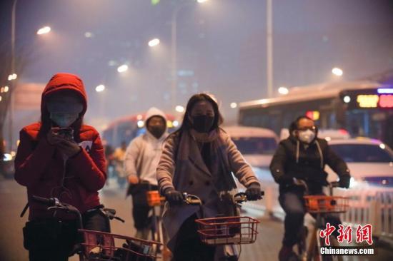 12月份中国北方大气污染扩散气象条件整体偏差 气温