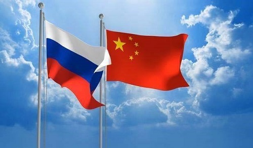 中俄友好国旗图片