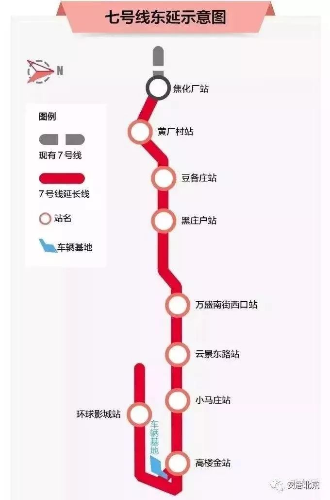 北京7号线线路图图片