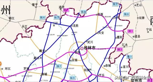 广西2018-2030年高速公路网规划图,县县通高速率达89%