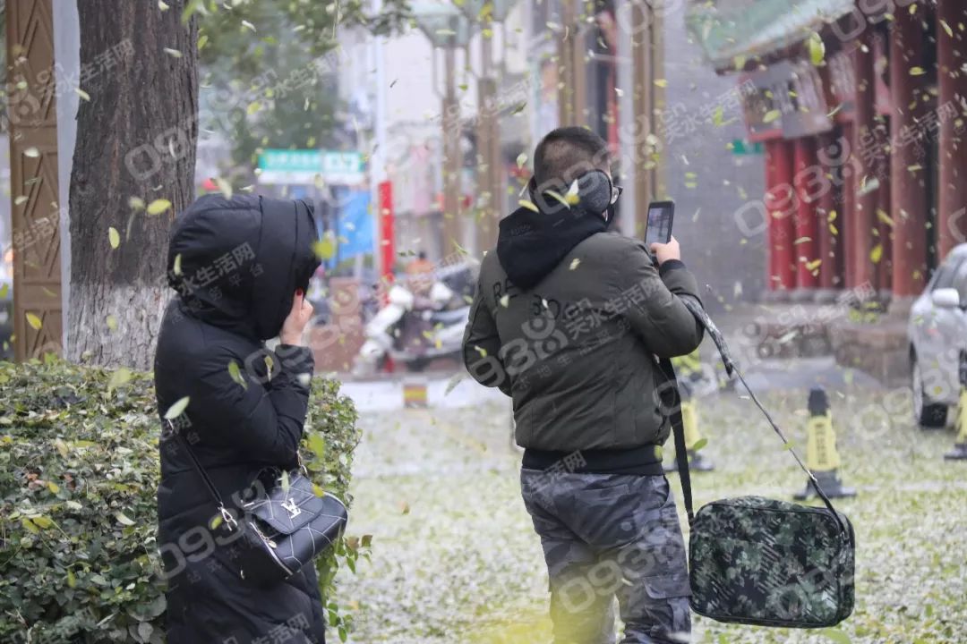 降雨 大风齐齐来袭,小编顶风街头拍下这一幕