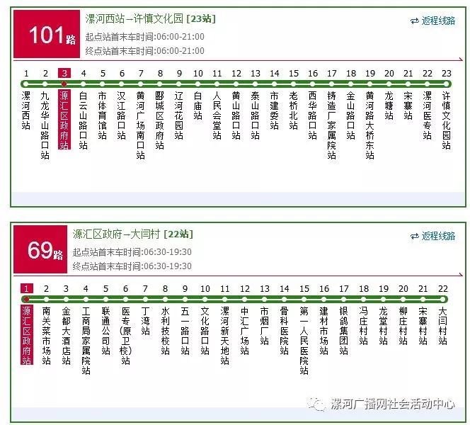 漯河100路公交车线路图图片