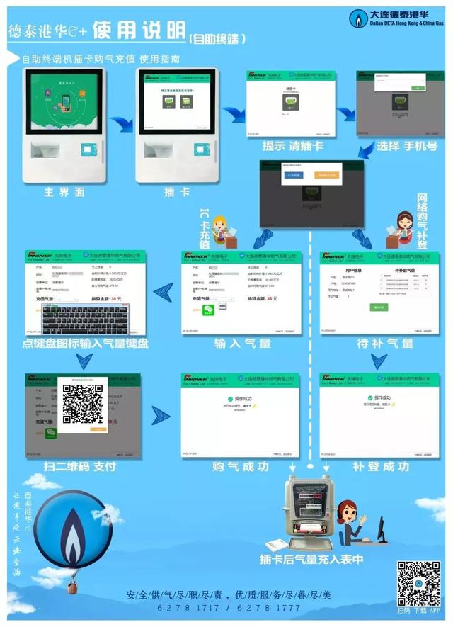 好消息大连德泰港华燃气24小时网络自助缴费正式上线啦