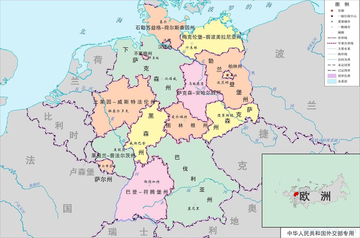 普鲁士行政区划图片