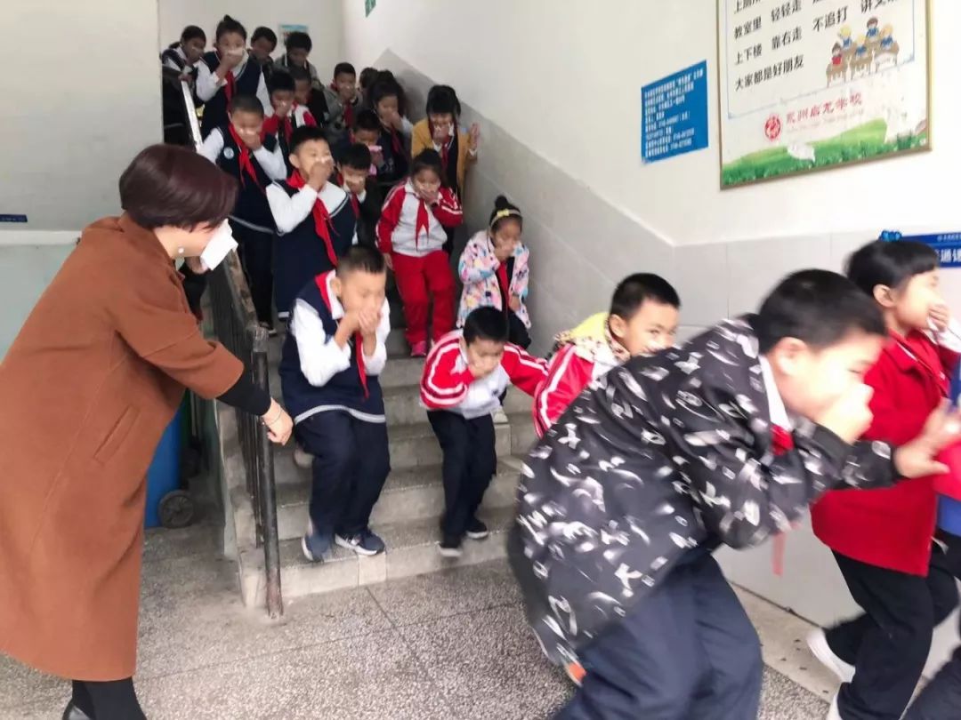 小学生安全演练图片