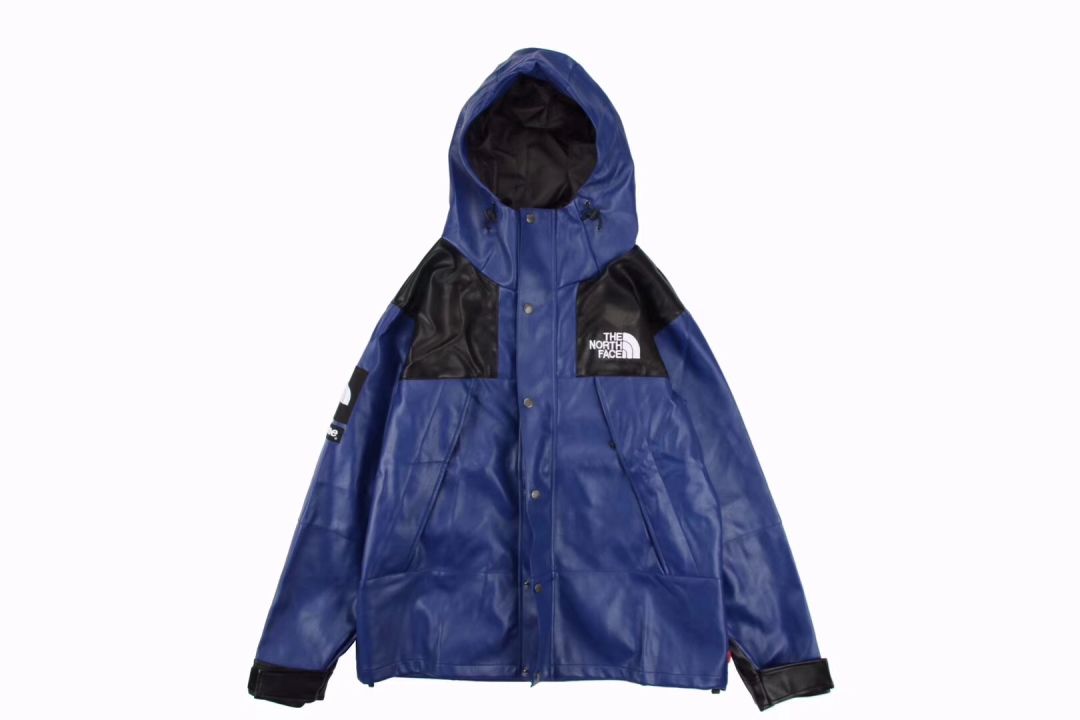 supreme×the north face(北面)聯名 皮質衝鋒衣