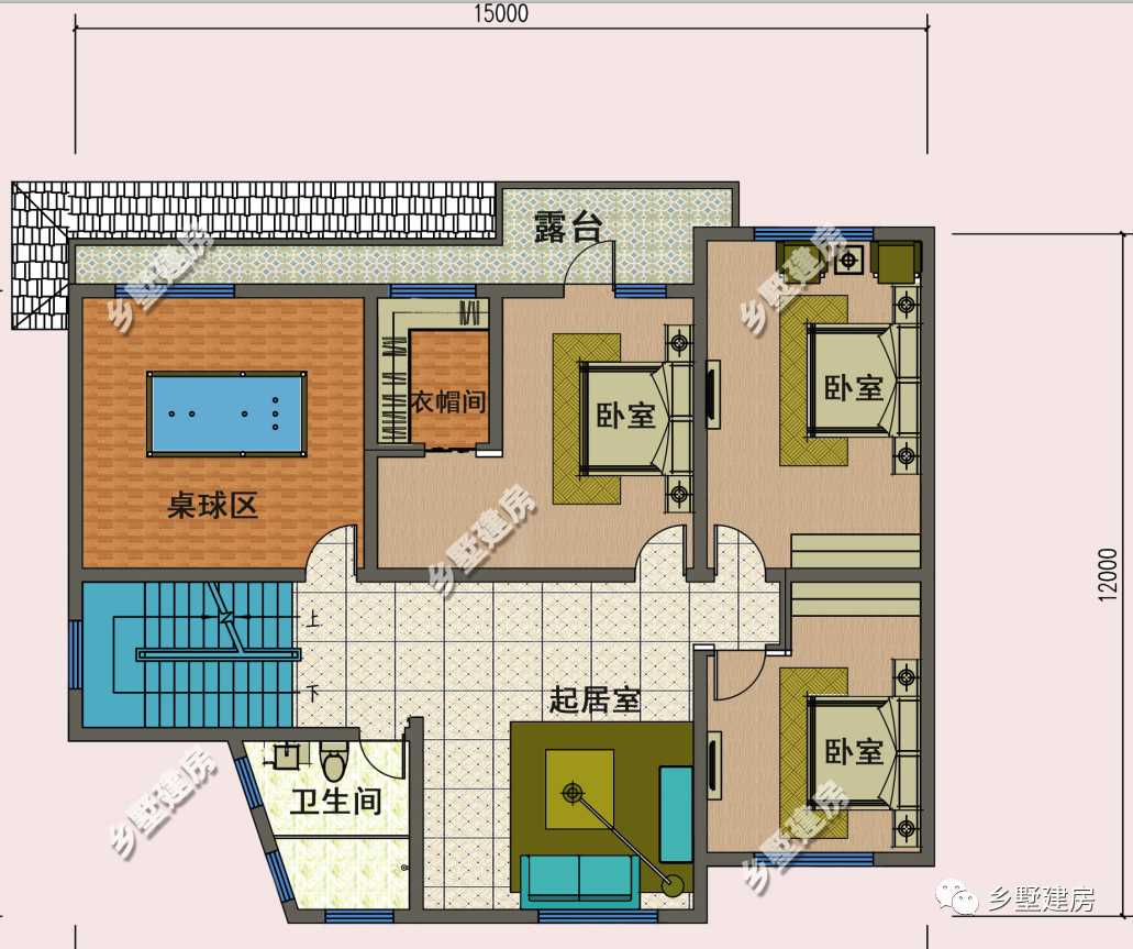 15米x12米房屋设计图图片