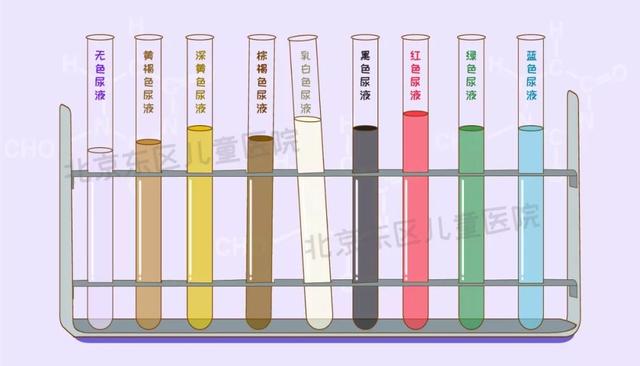 辣眼睛赤褐黄绿黑蓝白哪些颜色的尿尿最危险