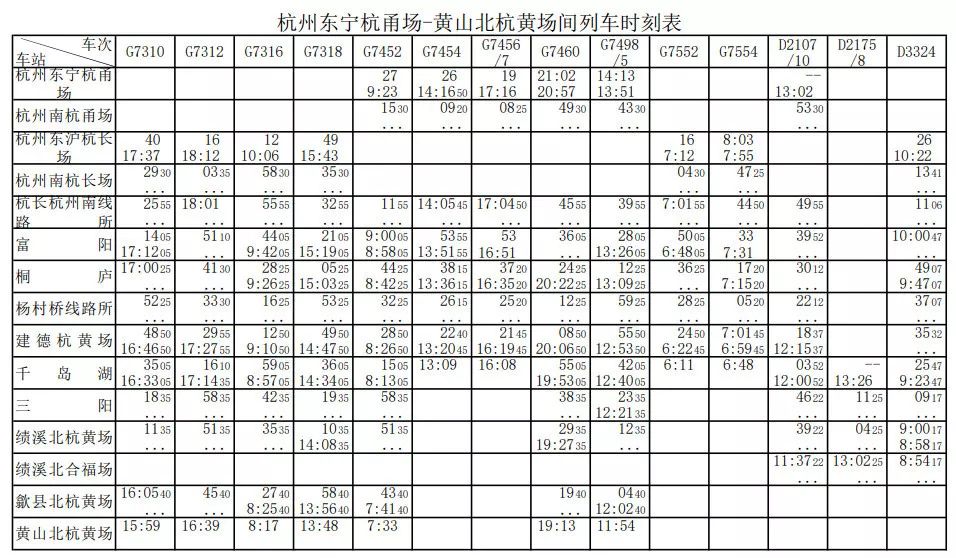 定了出行更便利地鐵3號線北延5號線西延還有杭黃高鐵時刻表正式曝光