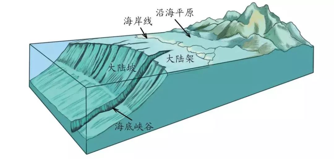 大陆架简图图片