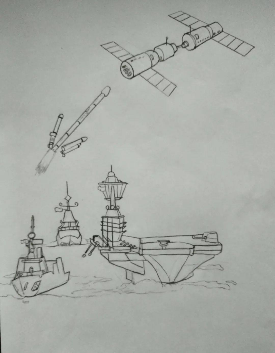 嫦娥二号简笔画图片