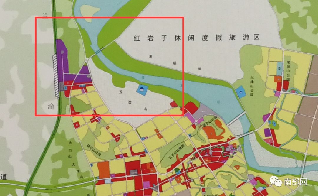 南部县五桥规划图图片