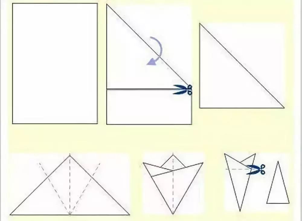 简单小雪花的剪法步骤图片
